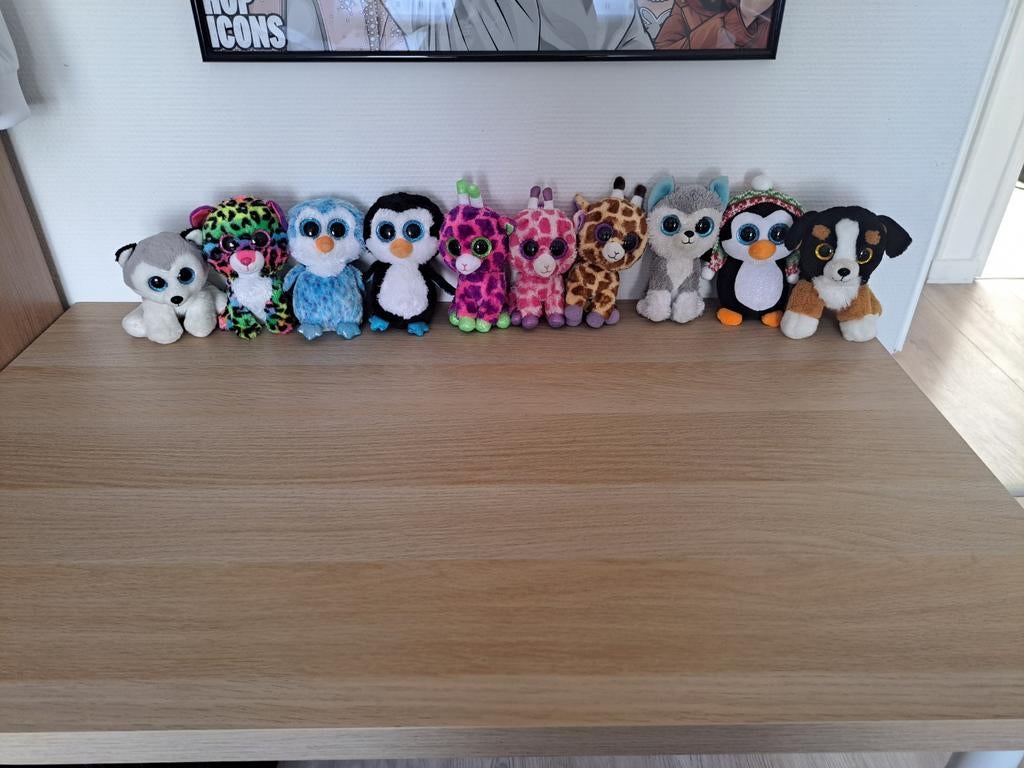 Grote partij ty knuffels, Overige karakters, Overige typen, Ophalen of Verzenden, Zo goed als nieuw