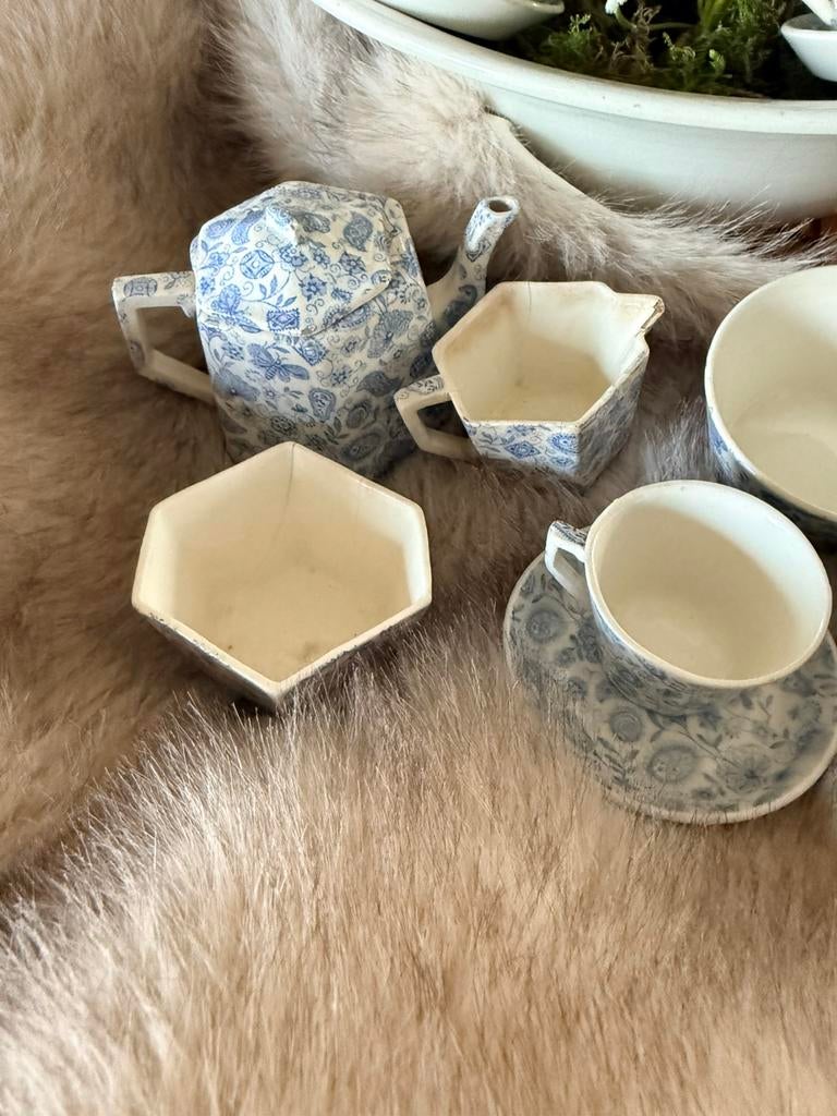 Ridgways chintz antiek kinder serviesje 1890, Ophalen