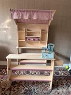Houten kinderwinkel Meppi linnen luifel - Lollipop € 168,88, Ophalen of Verzenden, Zo goed als nieuw, Overige typen