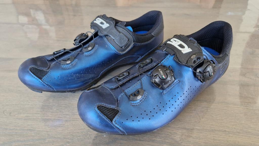 Sidi Dominator mtb fietsschoenen maat 44.5 - Blauw, Fietsen en Brommers, Gebruikt, Heren, Schoenen, Overige maten