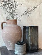 Aura Peeperkorn Stenen Terracotta Kruik Vaas Landelijk, Huis en Inrichting, Woonaccessoires | Vazen, Ophalen, Steen, Gebruikt
