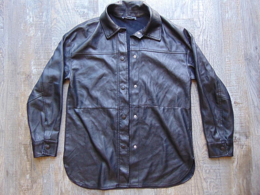 Overshirt zwart nepleer maat XS overhemd / vest / jasje, Kleding | Heren, Overhemden, Ophalen of Verzenden, Zo goed als nieuw