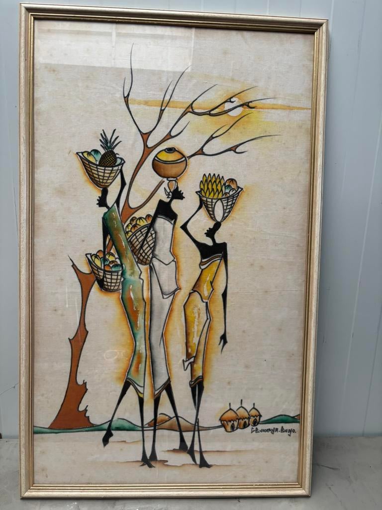 schilderij Afrikaanse afbeelding, Ophalen of Verzenden