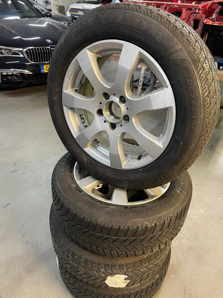 5X112-16 inch velgen met banden, Gebruikt, 16 inch, Banden en Velgen, All Season