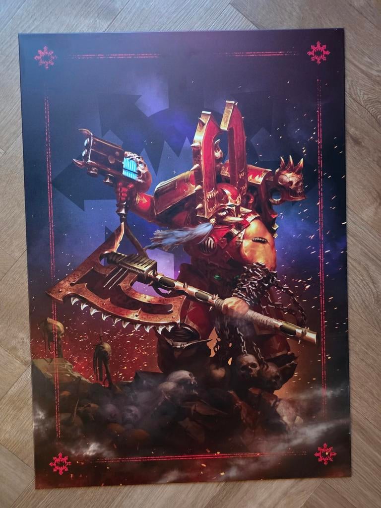 Warhammer metalen posters Displate 48cm x 67,5cm, Ophalen