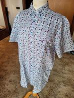 Prachtige blouse Giordano - L blauw bolletje, Blauw, Ophalen of Verzenden, Zo goed als nieuw, Halswijdte 41/42 (L)