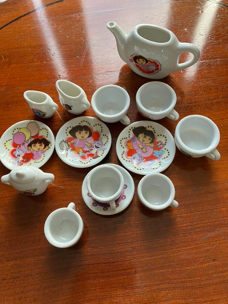 Dora kinderspeelgoed mini serviesje, Ophalen of Verzenden