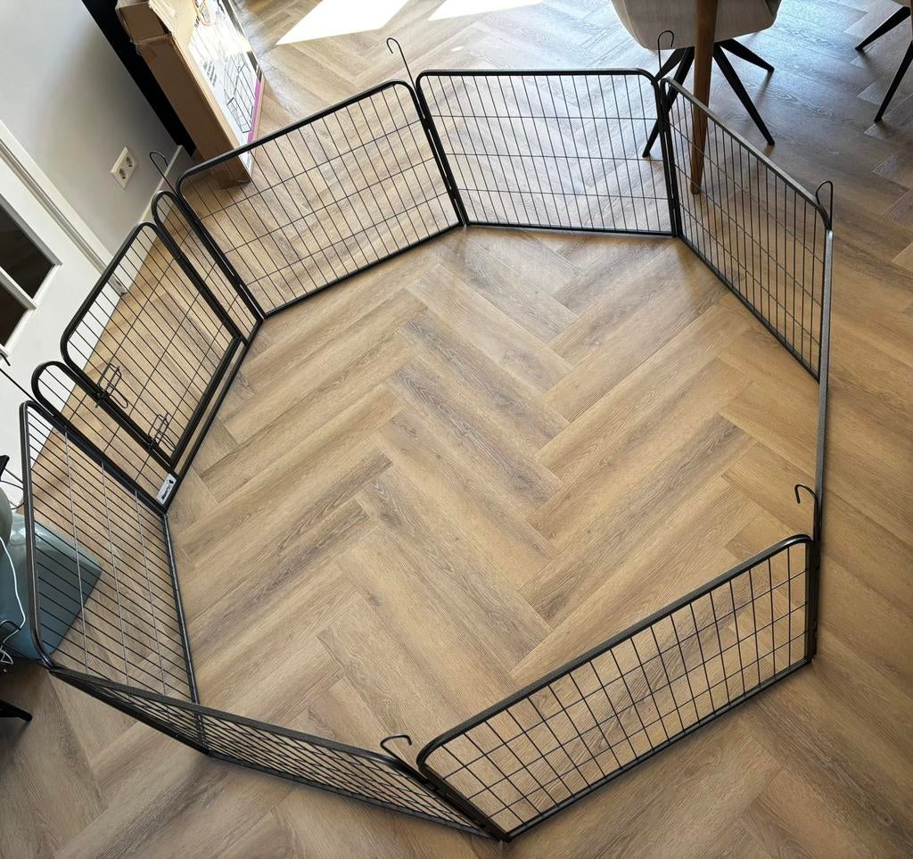 MaxxPet puppyren - 8 panelen - 60 cm hoog, Dieren en Toebehoren, 110 cm of meer, Minder dan 65 cm, Hondenhok, Ophalen of Verzenden