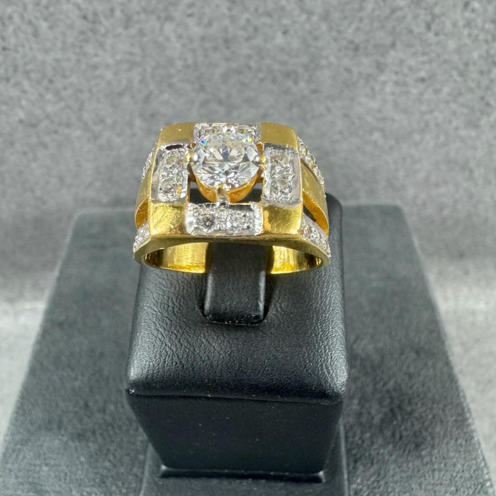 Gouden Ring | 22k | 8,25g | bandring | 17,75 | 407037, Gebruikt, Ophalen of Verzenden, 17 tot 18, Dame of Heer