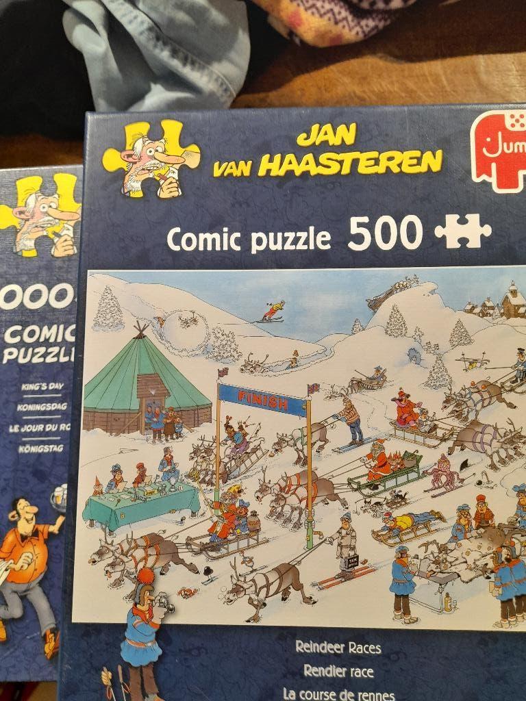 Jan van Haasteren  Rendier race, Ophalen of Verzenden, 500 t/m 1500 stukjes, Gebruikt, Legpuzzel