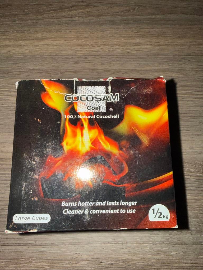 COCOSAM Shisha Kooltjes 1/2 kg - Natuurlijke Kokosschaal, Ophalen of Verzenden, Gebruikt