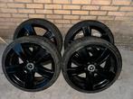 Mercedes W221 velgen hoogglans zwart A2214015102 met banden, Ophalen, 18 inch, Banden en Velgen, Personenwagen