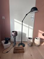 Diverse lampen en decoratie: vloerlamp, tafellamp, potten, Ophalen of Verzenden, Gebruikt