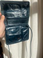 Claudio Ferrici portomonnee tasje denimkleurig leer, Sieraden, Tassen en Uiterlijk, Ophalen of Verzenden, Zo goed als nieuw