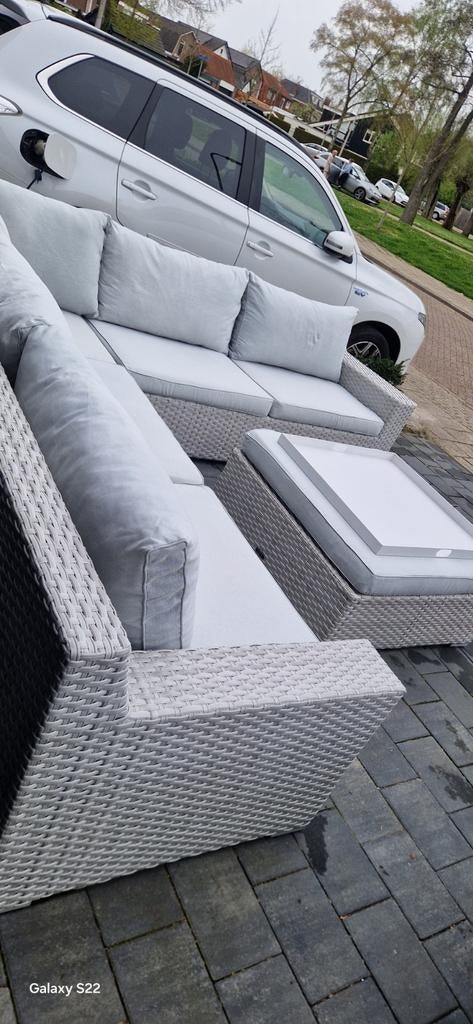 Intenso loungeset XL, Ophalen of Verzenden, Wicker, Hocker