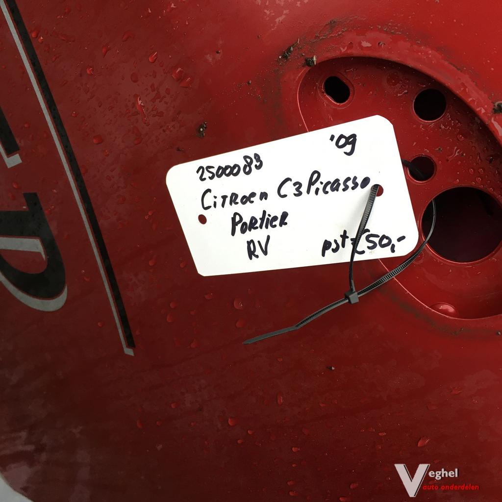 Citroen C3 Picasso 1.6 B 2009 2500083   Portier Rechtsachter, Ophalen, Gebruikt, -, Deur