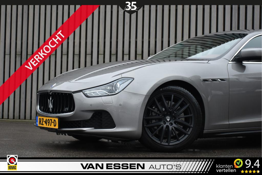 Maserati Ghibli 3.0 V6 D Navigatie Leer All-Season Memory Ca, Auto's, Maserati, Euro 5, Achterwielaandrijving, Gebruikt, 2987 cc