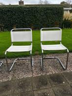 Mart Stam Thonet S 33 N stoelen - 4 stuks, Huis en Inrichting, Stoelen, Gebruikt, Wit, Ophalen of Verzenden, Vier