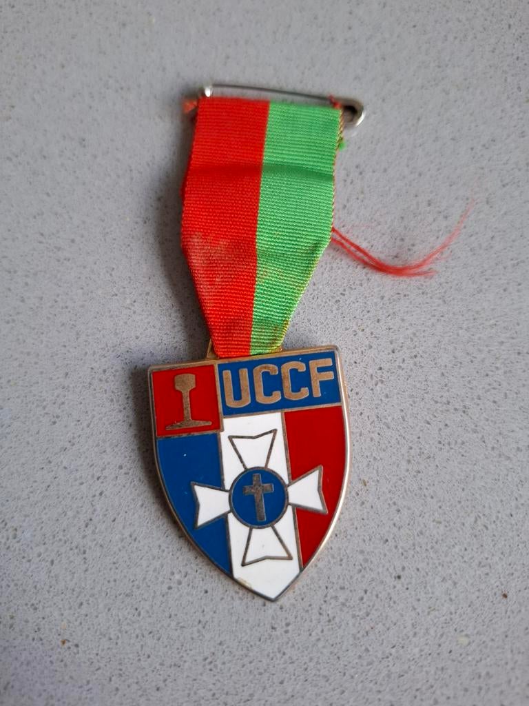 Vintage Medaille UCCF, Verzamelen, Ophalen of Verzenden, Gebruikt