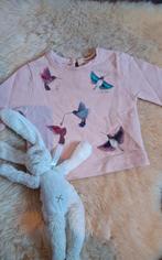 Zara - Leuke lichtroze trui met kolibries- Maat 68, Kinderen en Baby's, Babykleding | Maat 68, Ophalen of Verzenden, Zo goed als nieuw