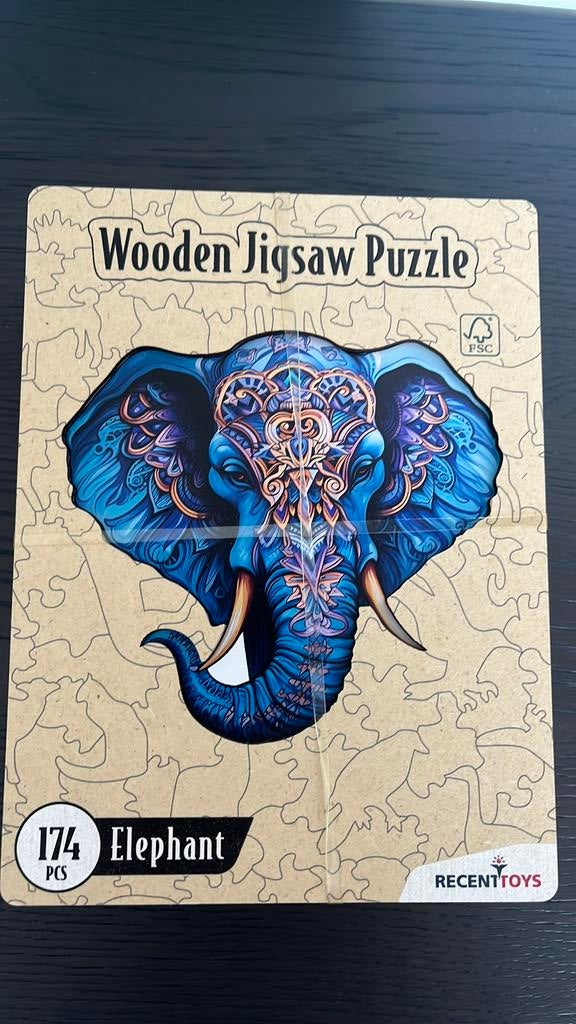 Wooden Jigsaw Puzzle - Elephant, Ophalen of Verzenden, Nieuw