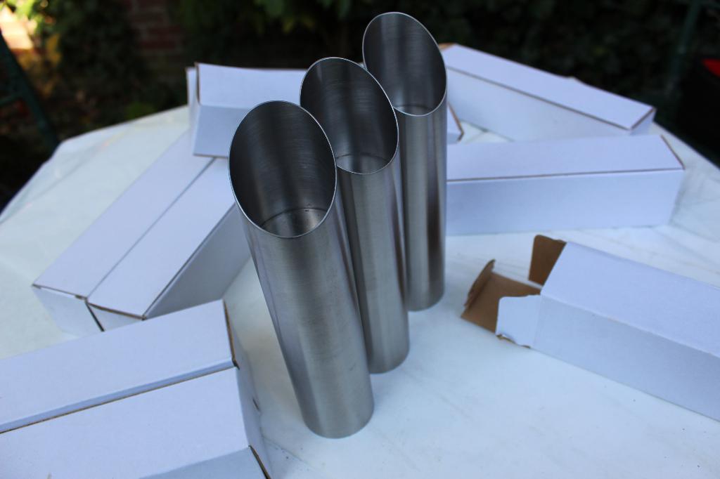 kandelaars 10 stuks RVS - Moderne kandelaar, Nieuw, Ophalen of Verzenden, Metaal, Kandelaar