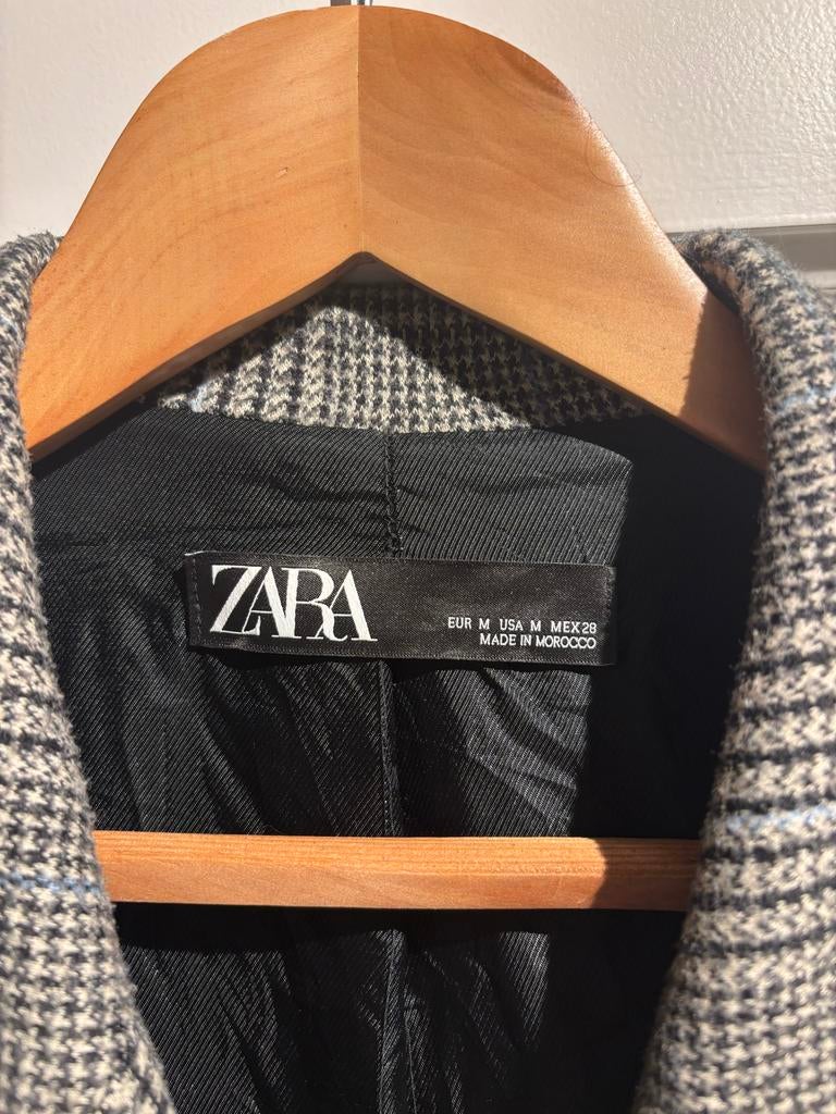 Zara 3/4 jas maat M, Ophalen of Verzenden, Gedragen, Maat 38/40 (M), Grijs