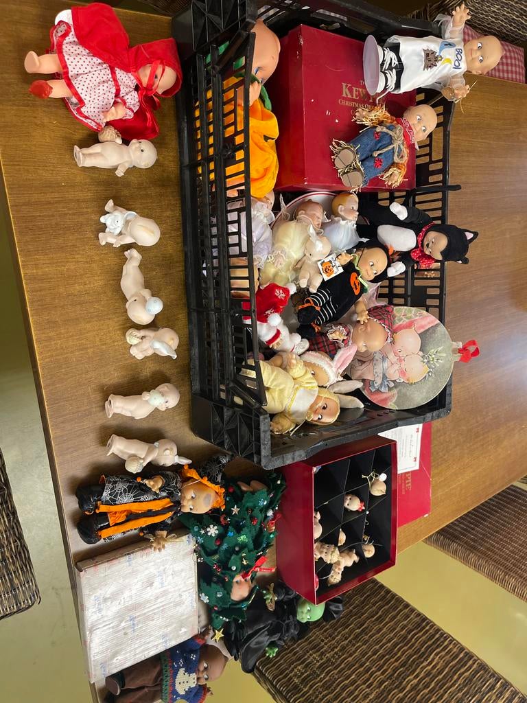 Grote collectie Kewpie poppen en Kewpie kerstornamenten, Ophalen of Verzenden, Gebruikt, Overige typen