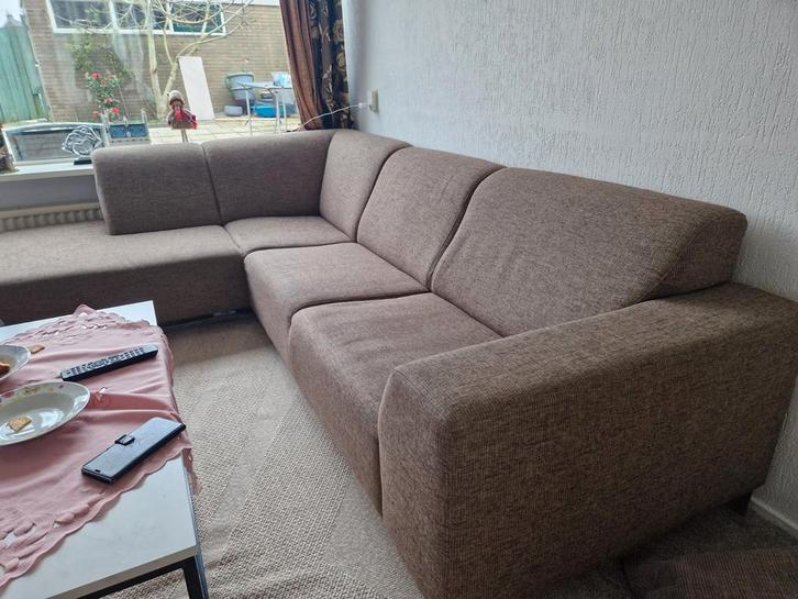 Zeer nette hoekbank, Huis en Inrichting, Banken | Complete zithoeken, Zo goed als nieuw, Stof, Ophalen of Verzenden