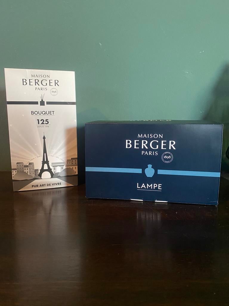 Maison berger 125 jaar editie mat wit geurbrander en stokjes, Ophalen of Verzenden, Nieuw