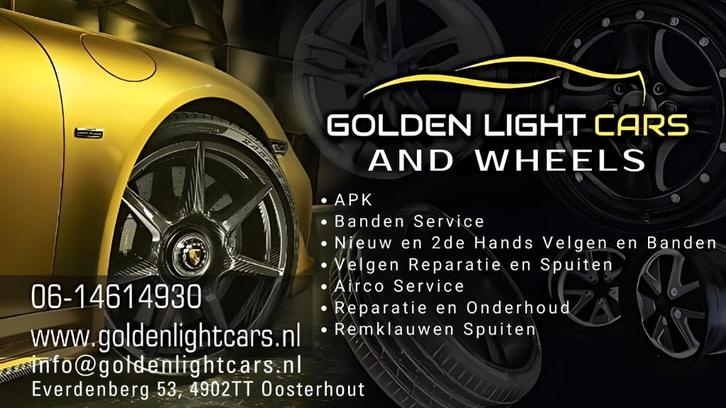 Golden Light Cars and Wheels